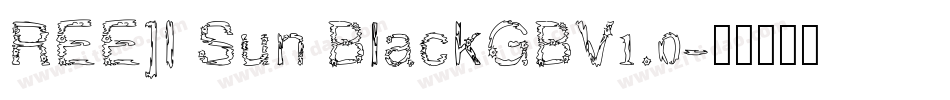 REE]I Sun BlackGBV1.0字体转换